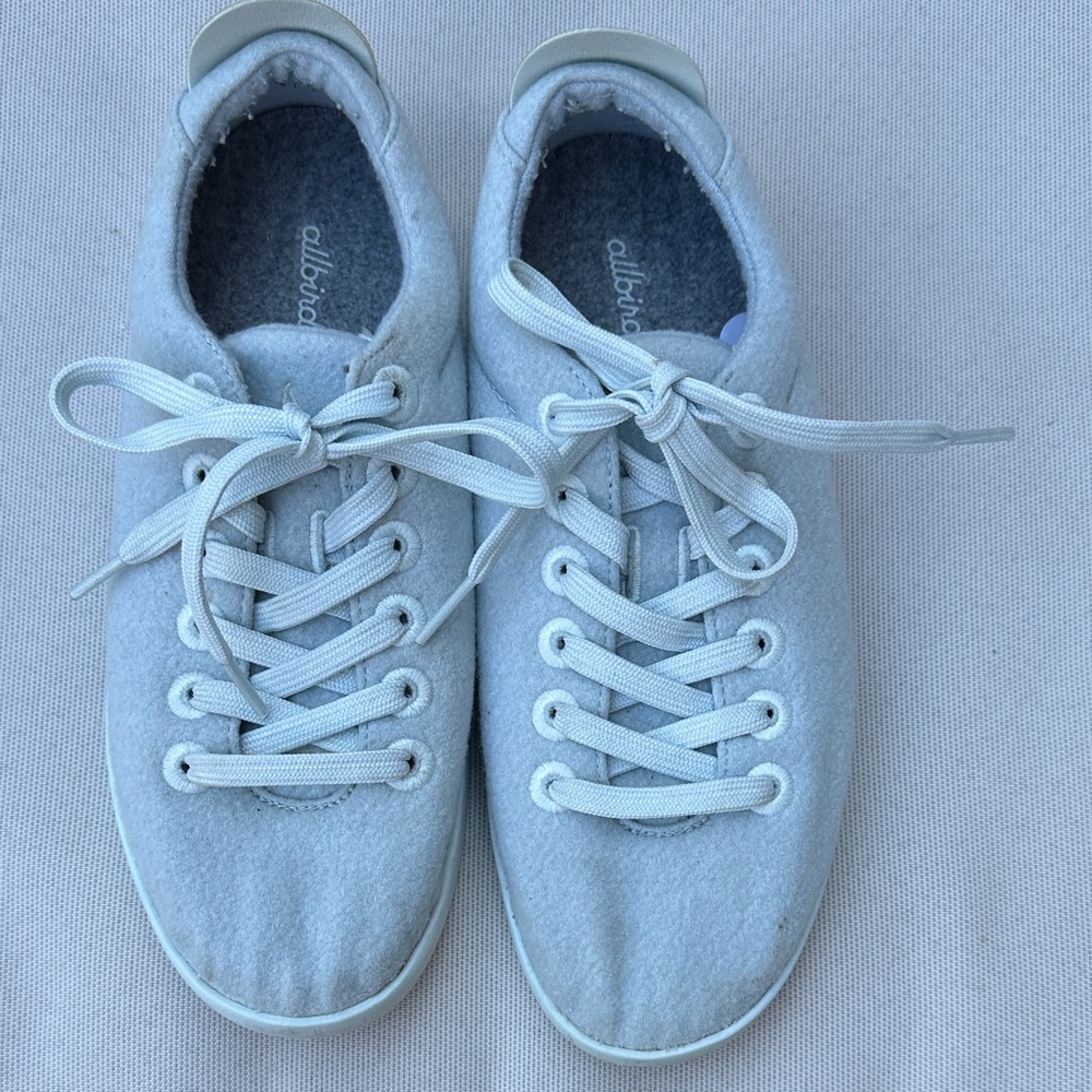 Allbirds Light Blue Wool Sneakers